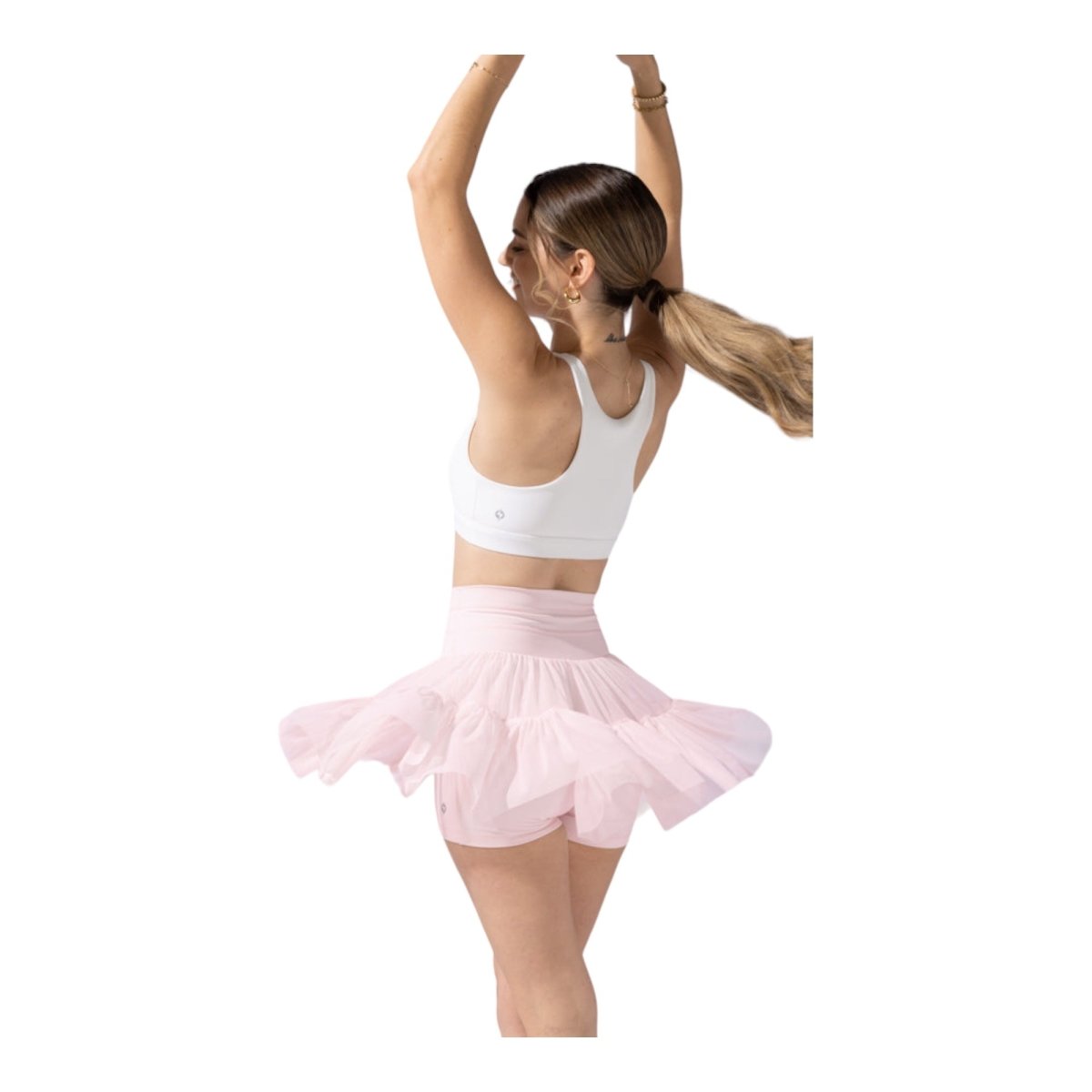 Pirouette Skort | Tutu Pink-Skorts-POPFLEX®-The Grove