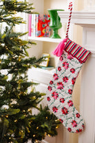 Poinsettia Stocking - Holiday Stockings - Furbish Studio - The Grove