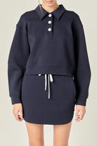 Polo Scuba Pullover - Shirts & Tops - English Factory - The Grove