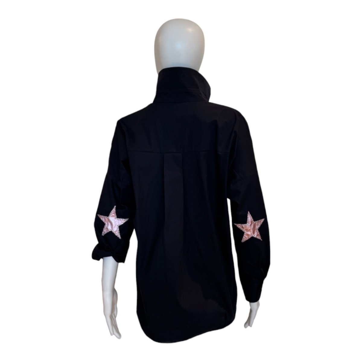 Preppy Leather Star Top | Navy & Rose - Shirts & Tops - Caryn Lawn - The Grove