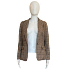 Preppy Plaid Blazer | Khaki & Navy - Blazer - Gretchen Scott - The Grove