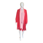 Reversible Fringe Cape | Candy & Baby Pink - Wrap - Stitch & Needle - The Grove