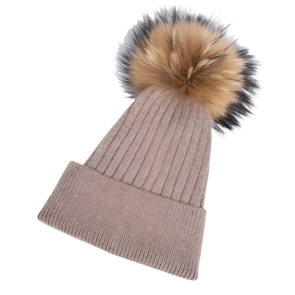 Ribbed Wool/Angora Knit Hat | Mocha - Hats - Twist - The Grove