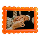 Scalloped Acrylic Frame | Orange - Picture Frames - Twist - The Grove