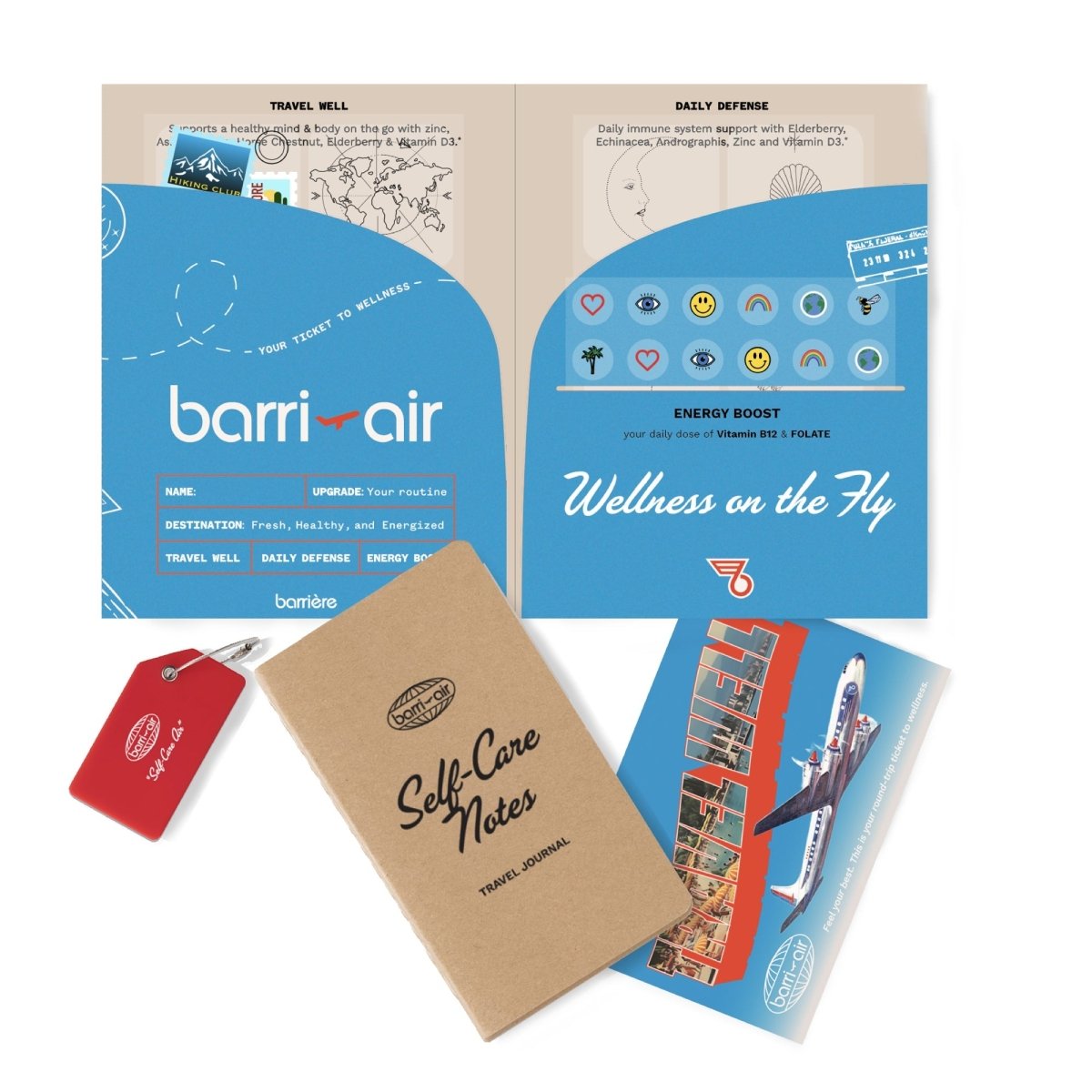 Self - Care Air Travel Gift Set - Vitamin Patches - barrière - The Grove