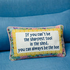 Sharpest Tool Needlepoint Pillow - Throw Pillows - Furbish Studio - The Grove