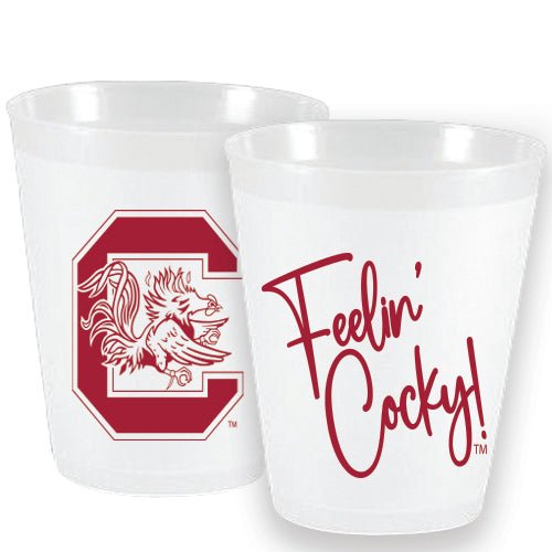 South Carolina - Feelin' Cocky Frost Flex Cups - Party Cups - Sassy Cups LLC - The Grove