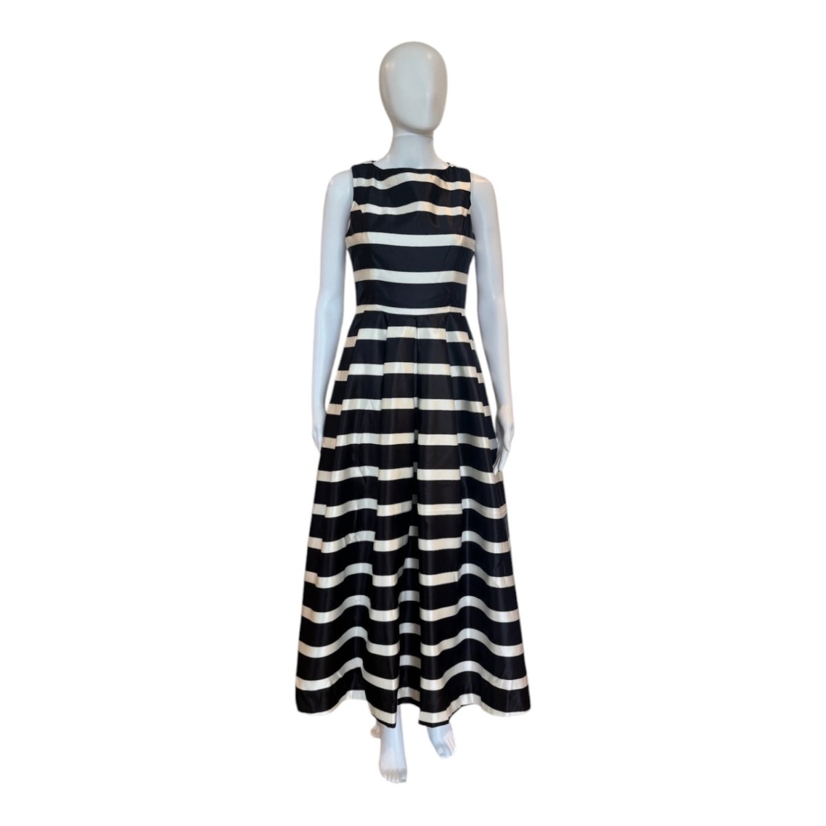 Stripe Midi Dress | Black & White - Dresses - English Factory - The Grove