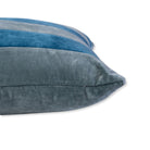 Striped Velvet Lumbar Pillow | Aqua + Peacock - Throw Pillows - Furbish Studio - The Grove