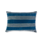 Striped Velvet Lumbar Pillow | Aqua + Peacock - Throw Pillows - Furbish Studio - The Grove