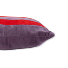 Striped Velvet Lumbar Pillow | Lilac + Cherry - Throw Pillows - Furbish Studio - The Grove