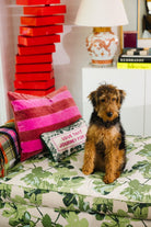 Striped Velvet Lumbar Pillow | Wine + Hot Pink - Throw Pillows - Furbish Studio - The Grove