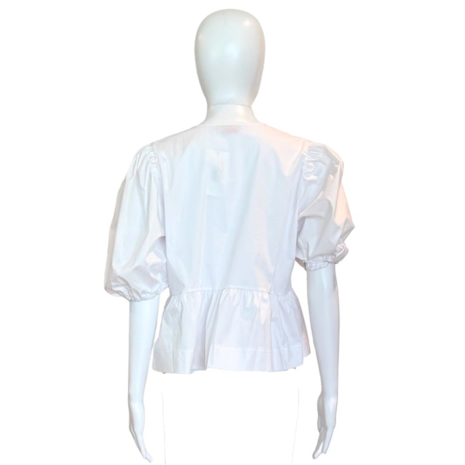 Tallulah Tie Front Top | White-Shirts & Tops-Renee C.-The Grove