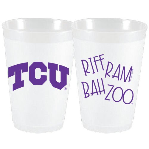 TCU Riff Ram Bah Zoo Frost Flex Cups - Party Cups - Sassy Cups LLC - The Grove