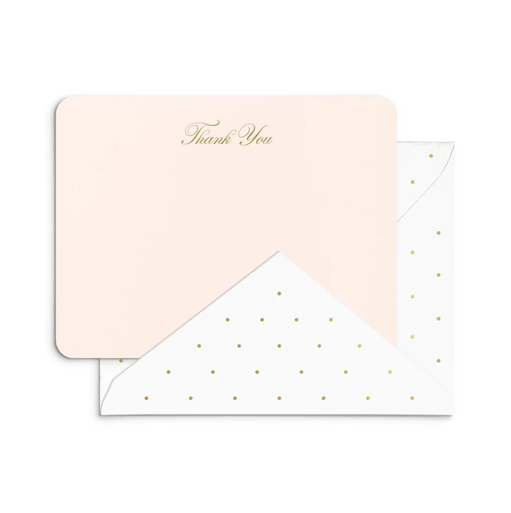 Thank You Boxed Note Cards | Pink - Note Cards - Smitten on Paper - The Grove