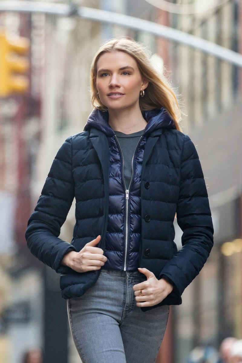 The Devon | 2 - 1 Down Jacket with removable hood - Cotes of London - The Grove