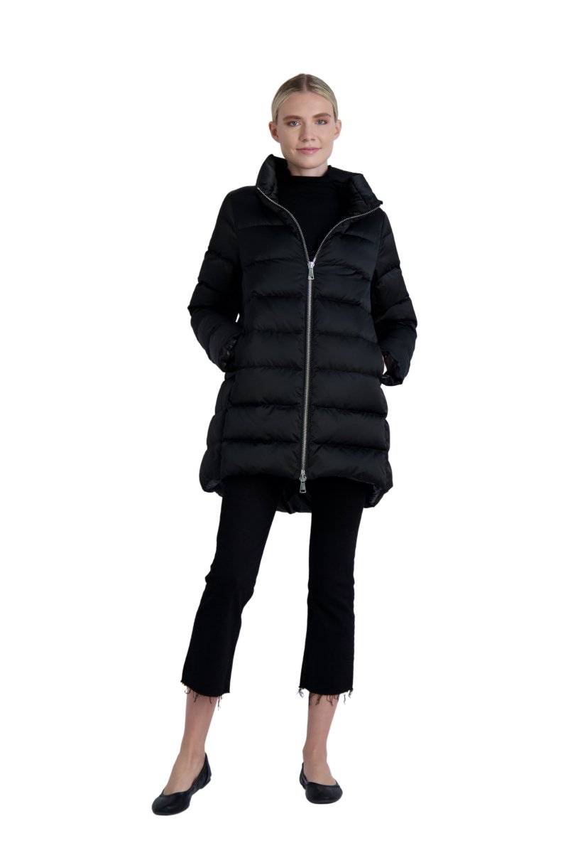 The Dorchester Down Coat with Chunky Zipper - Cotes of London - The Grove