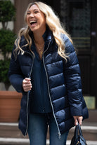 The Dorchester Down Coat with Chunky Zipper - Cotes of London - The Grove