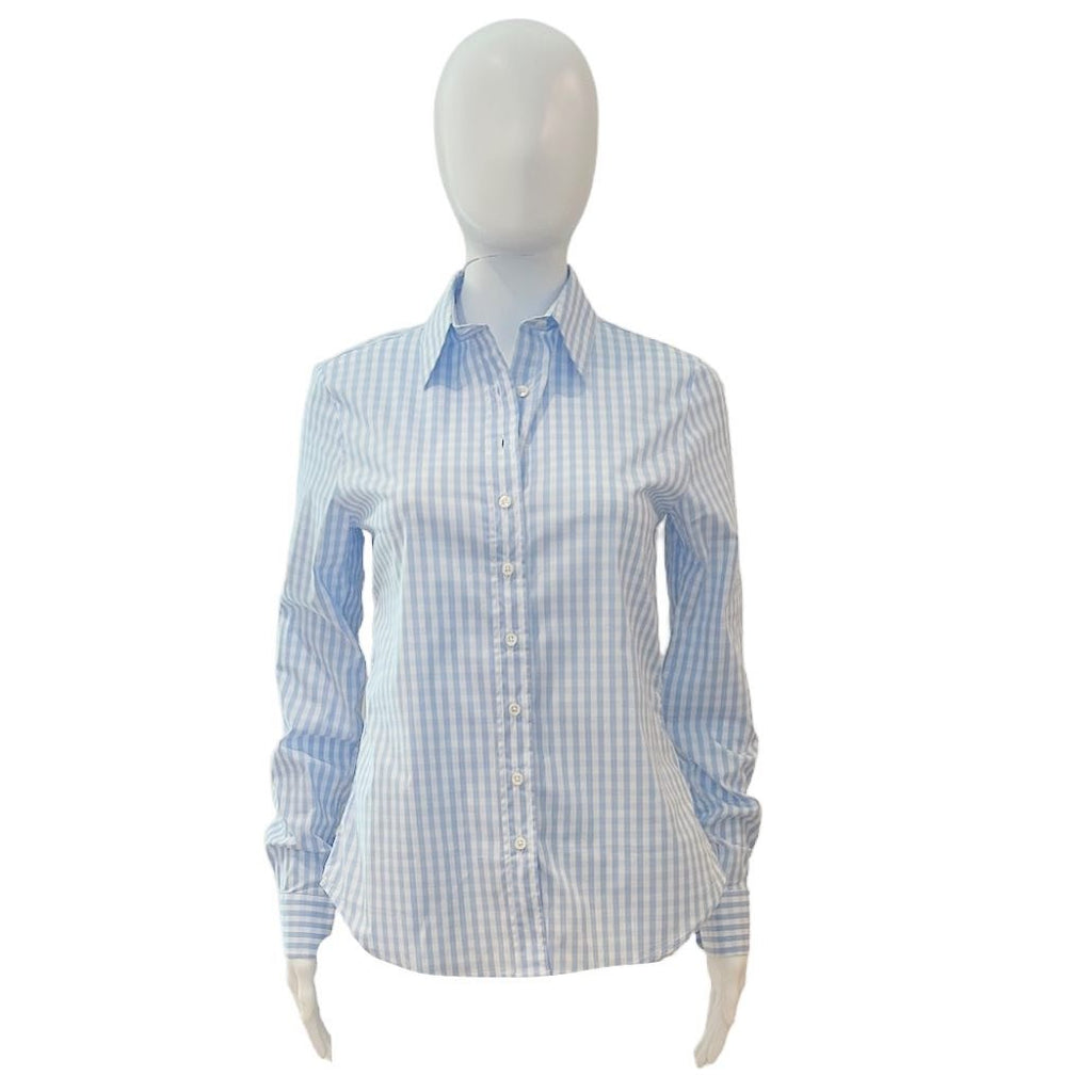 The Icon Shirt | Sky Blue Check-Shirts & Tops-The Shirt-The Grove