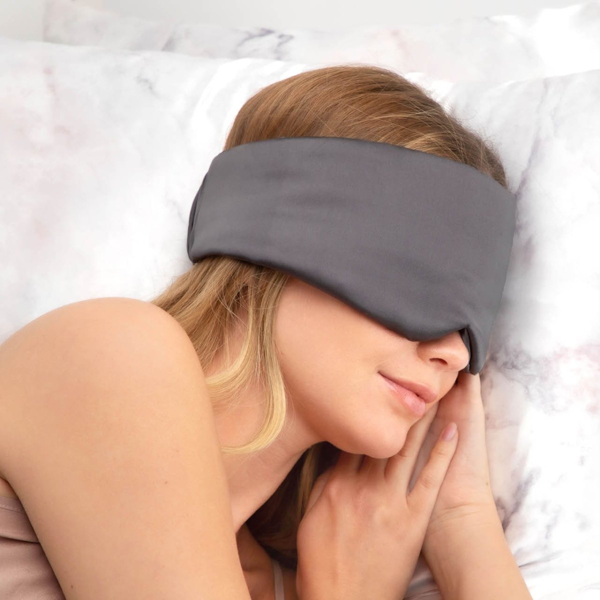 The Pillow Eye Mask | Charcoal - Eye Masks - KITSCH - The Grove