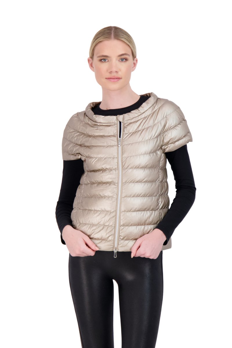 The St Ives | Down Vest Metallic Gold - Cotes of London - The Grove