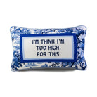 Too High Needlepoint Pillow - Throw Pillows - Furbish Studio - The Grove