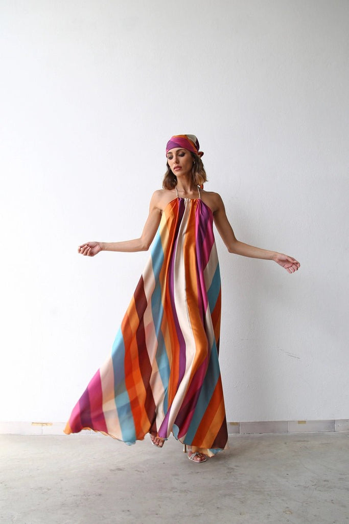 Trini Maxi Halter Dress-Dresses-Moqette-The Grove
