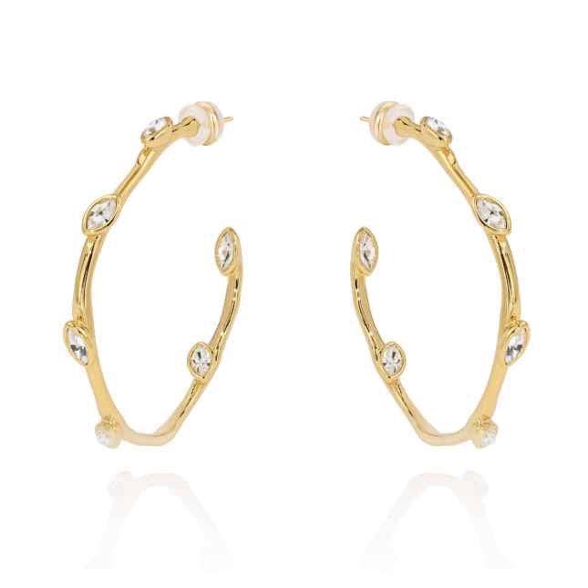 Trishelle CZ Hoop - Earrings - Sahira Jewelry Design - The Grove