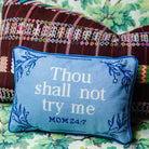 Try Me Needlepoint Pillow - Throw Pillows - Furbish Studio - The Grove