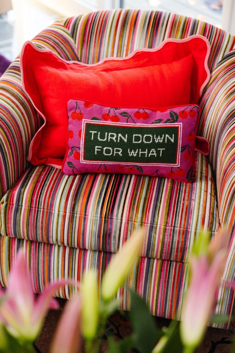 Turn Down Needlepoint Pillow - Throw Pillows - Furbish Studio - The Grove