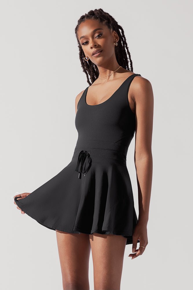Twirl Dress | Black-Tennis Dress-POPFLEX®-The Grove