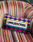 Unsubscribe Needlepoint Pillow - Throw Pillows - Furbish Studio - The Grove