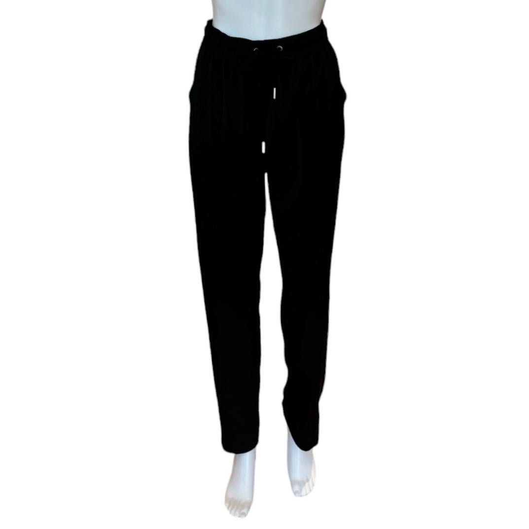 Vera Satin Jogger Pants | Black - Pants - Amanda Maria - The Grove