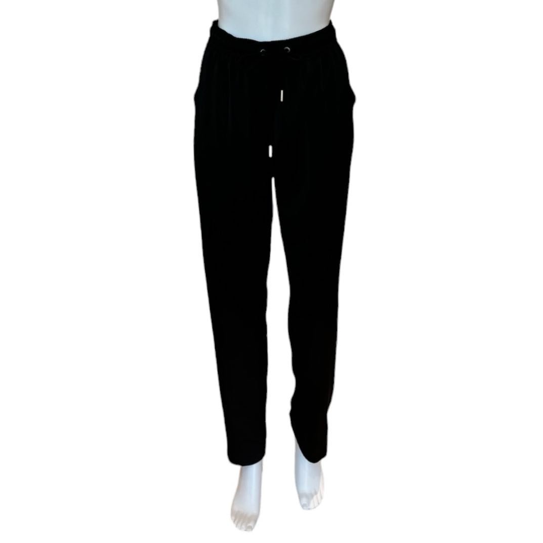 Vera Satin Jogger Pants Black The Grove