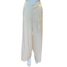 Viola Satin Wide Leg Pants | Ivory - Pants - Amanda Maria - The Grove