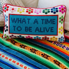 What a Time Needlepoint Pillow - Throw Pillows - Furbish Studio - The Grove