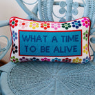 What a Time Needlepoint Pillow - Throw Pillows - Furbish Studio - The Grove