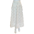 White Daisy 3D Flower Embroidered Maxi Skirt - Skirts - FARM Rio - The Grove