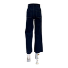 Wide Leg Cropped Denim Jean | Dark Wash - Pants - Twist - The Grove