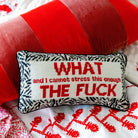 WTF Needlepoint Pillow - Throw Pillows - Furbish Studio - The Grove