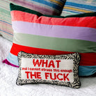 WTF Needlepoint Pillow - Throw Pillows - Furbish Studio - The Grove