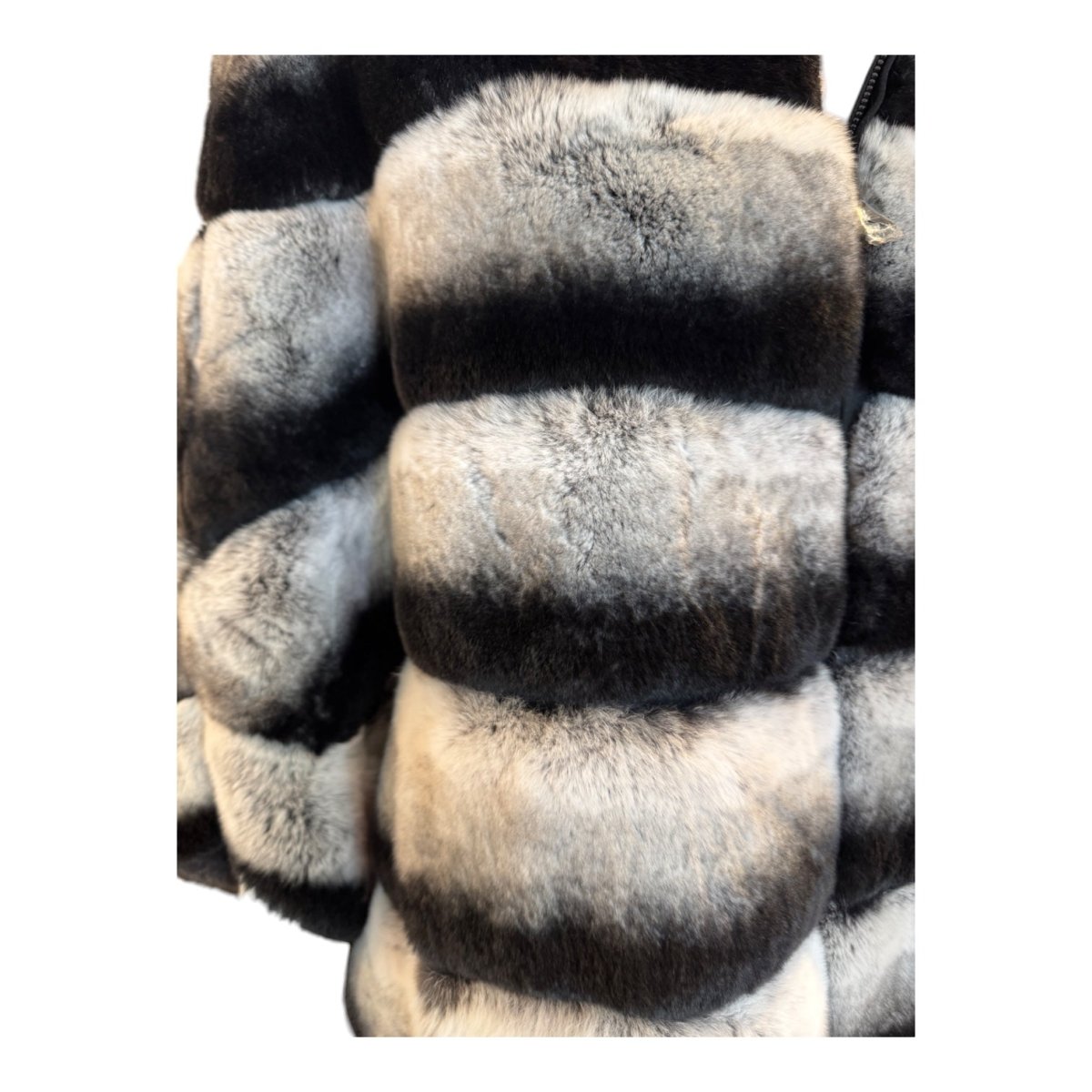 Zip Up Fur Poncho | Black & White - Poncho - Twist - The Grove