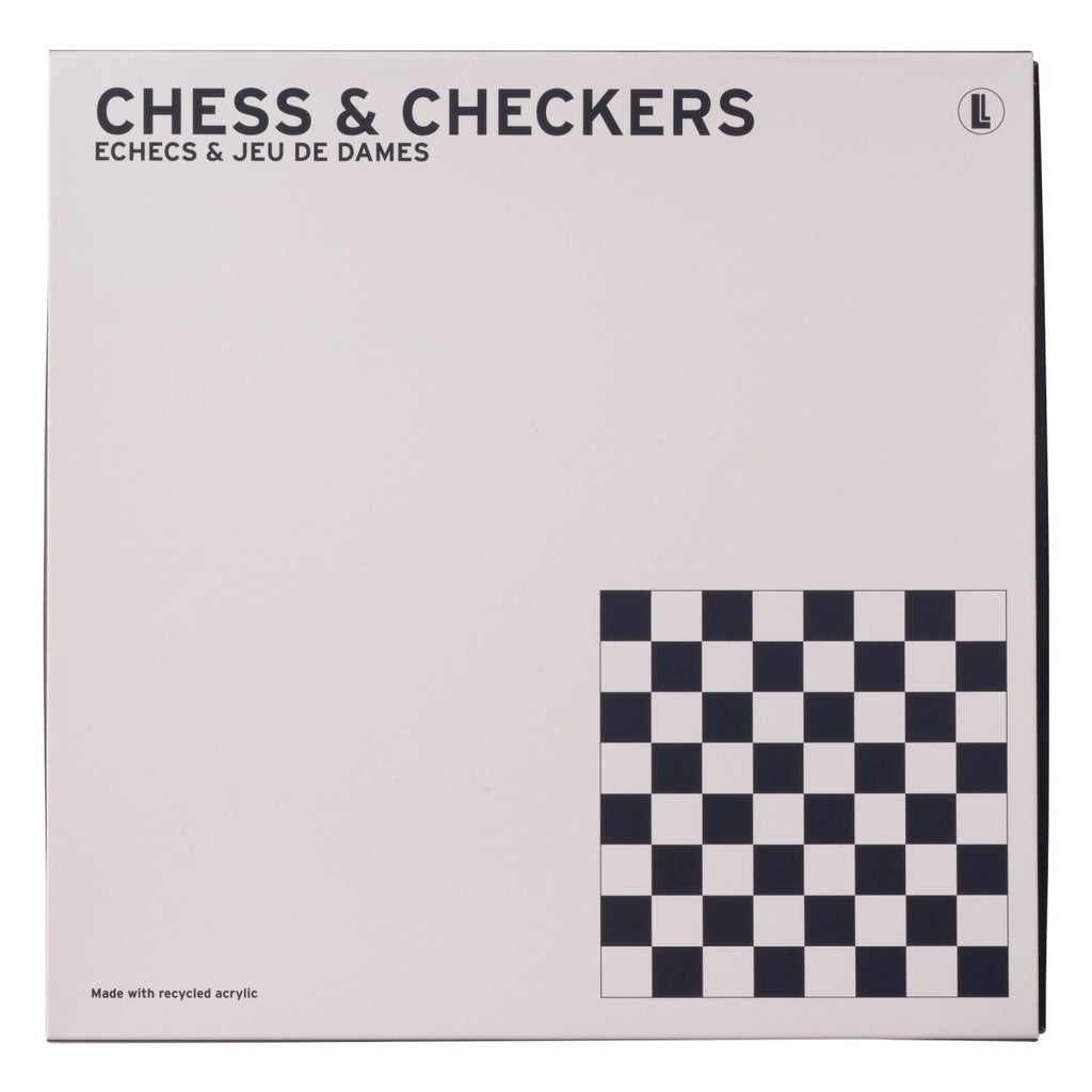Acrylic Chess & Checkers Game-Games-Lund London-The Grove