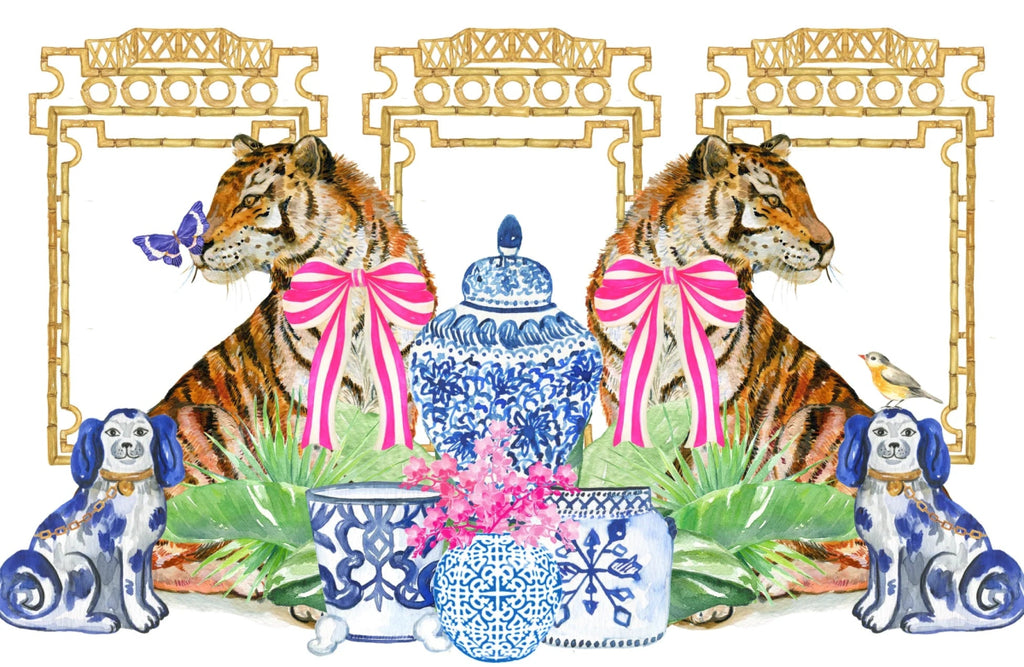 Acrylic Tray Chinoiserie Vol. 2 Inserts | Set of 10-Decorative Trays-Taylor Gray-The Grove