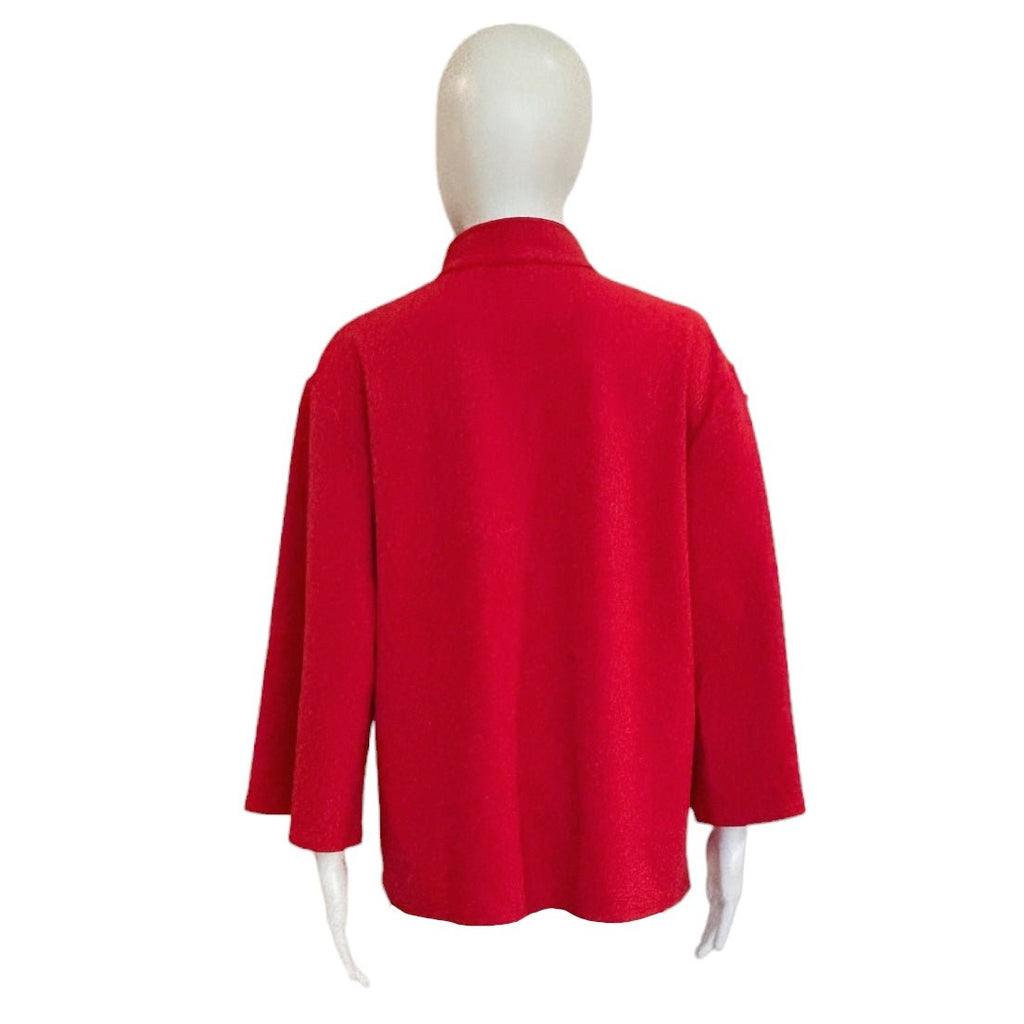 Audrey Top | Red-Shirts & Tops-Caryn Lawn-The Grove