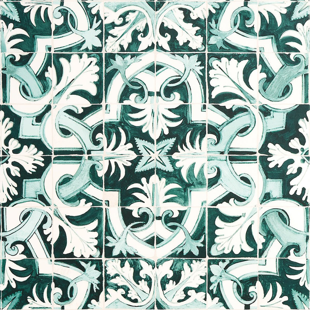 Azulejos Wallpaper-Schumacher-The Grove