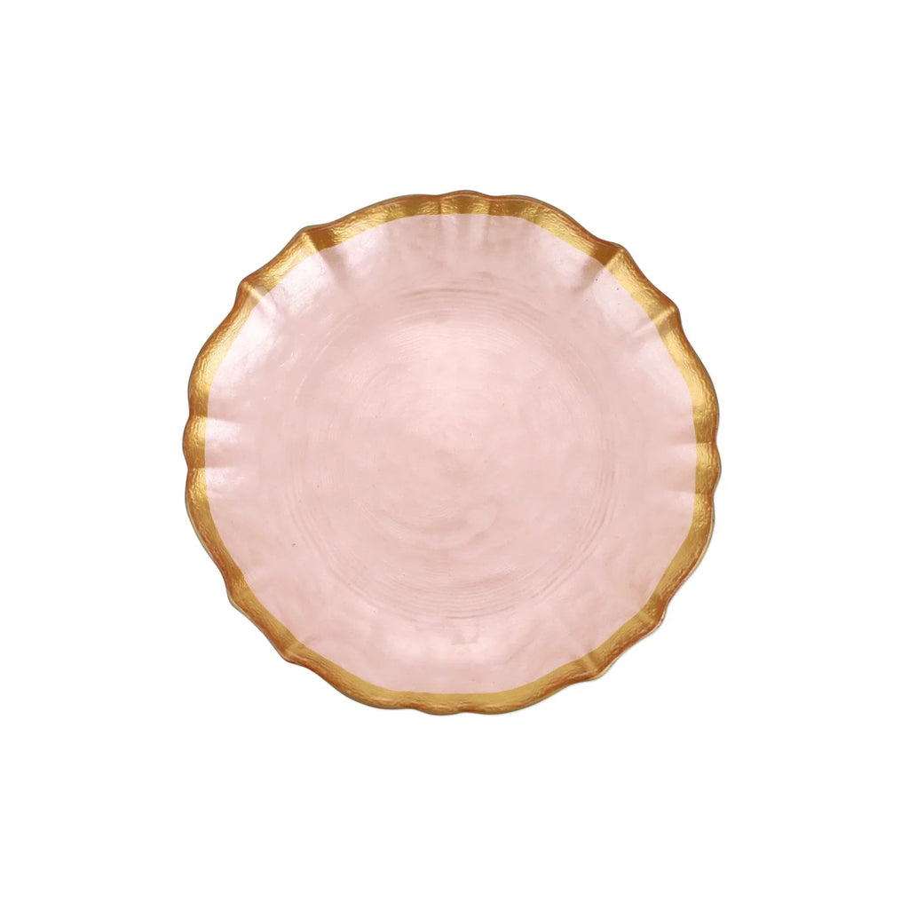 Baroque Glass Cocktail Plate-Cocktail Plate-Clementine WP-The Grove