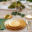 Baroque Glass Gold Salad Plate-Salad Plate-Clementine WP-The Grove