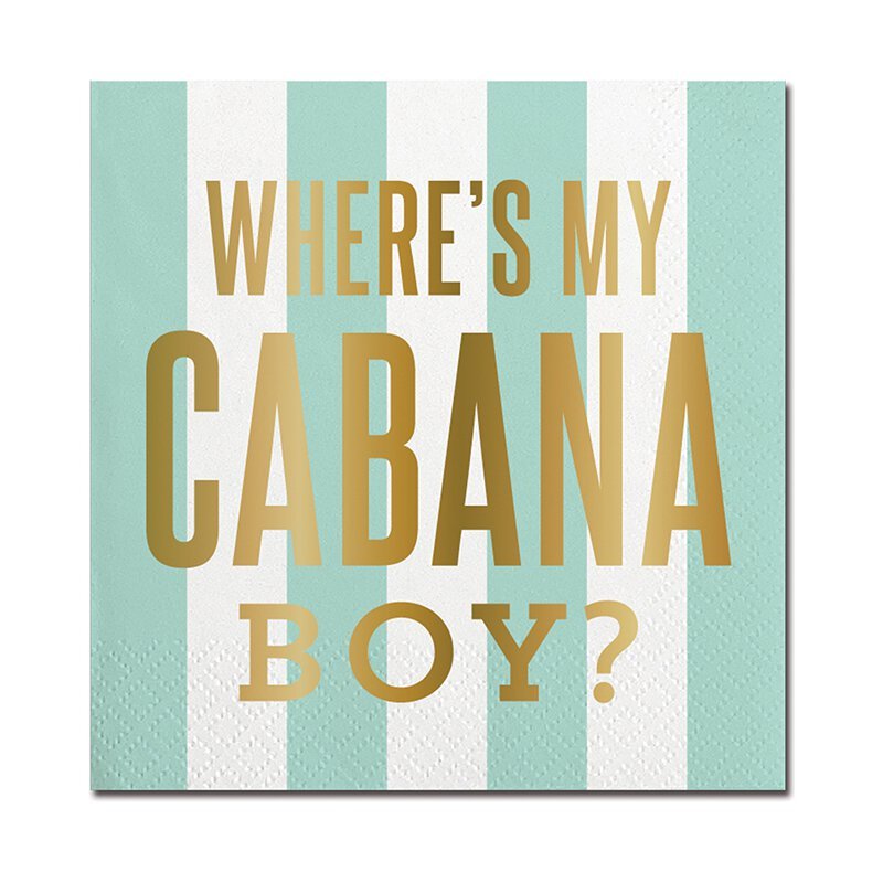 Beverage Napkins | Cabana Boy-Paper Napkins-Clementine WP-The Grove