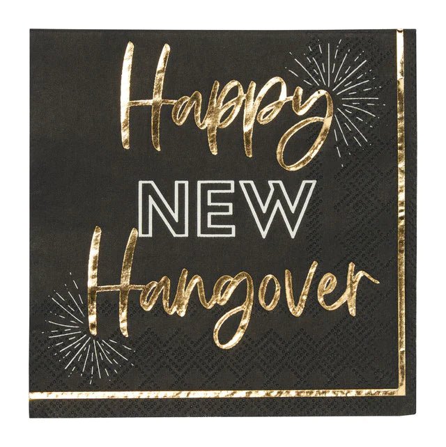 Beverage Napkins | Happy New Hangover-Paper Cocktail Napkins-Clementine WP-The Grove